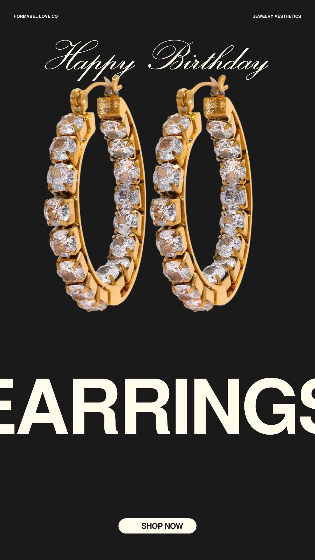 Cubic Zirconia Hoops