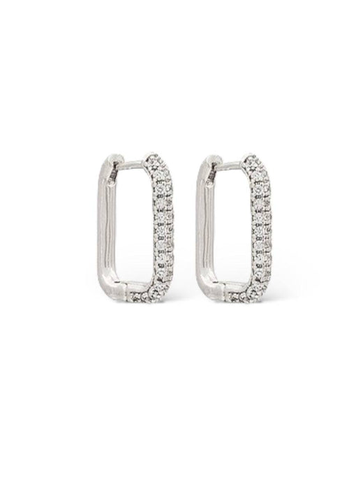 Cubic Zirconia Silver Earrings