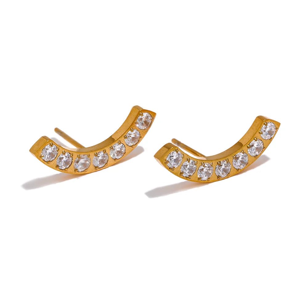 Curved Bar Earrings