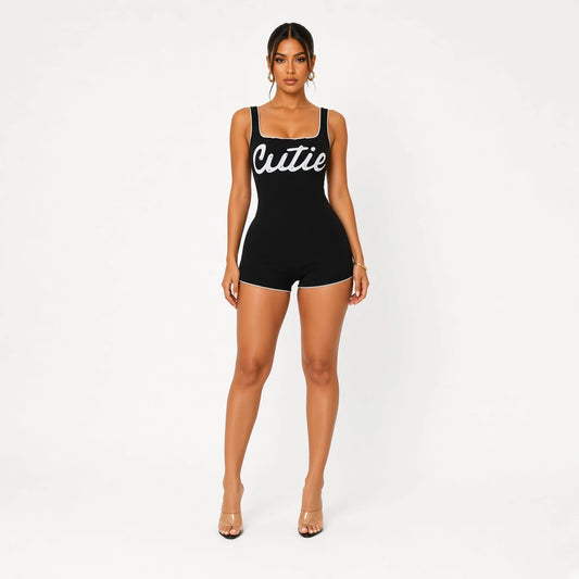 Cutie Romper — black front