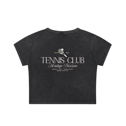 Snow Washed Crop Top