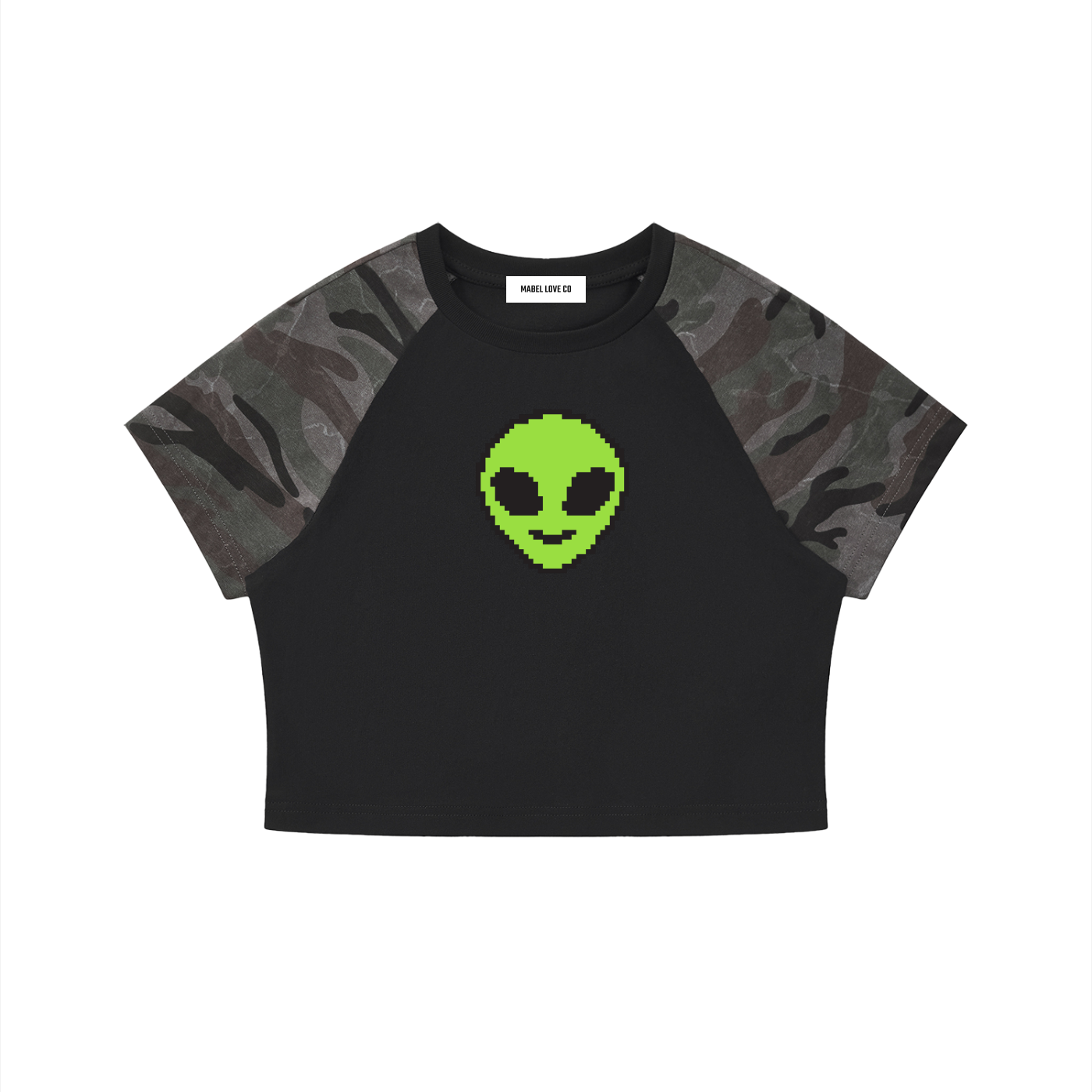 Aliens Camo Crop T-Shirt