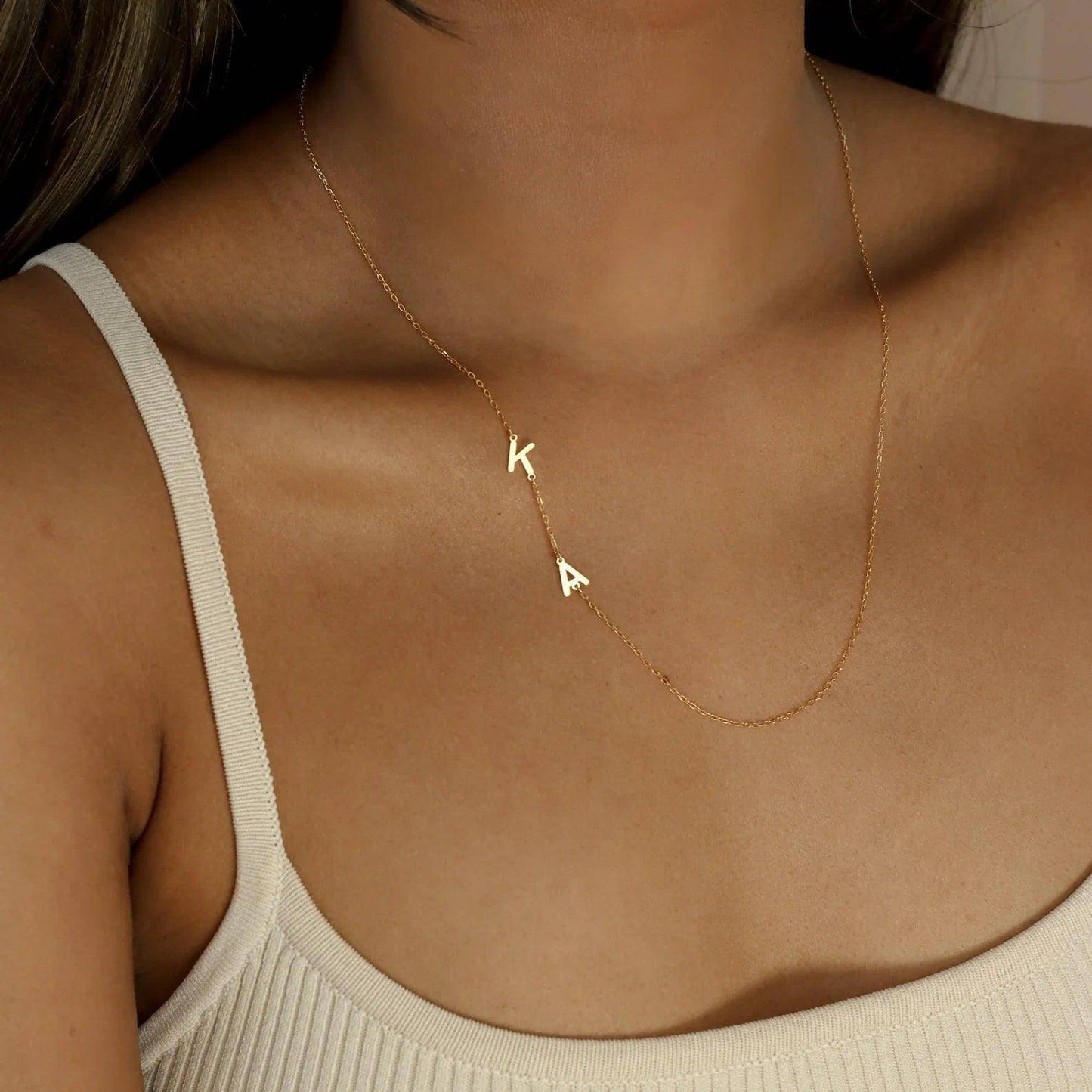 Dainty Custom Initials Necklace