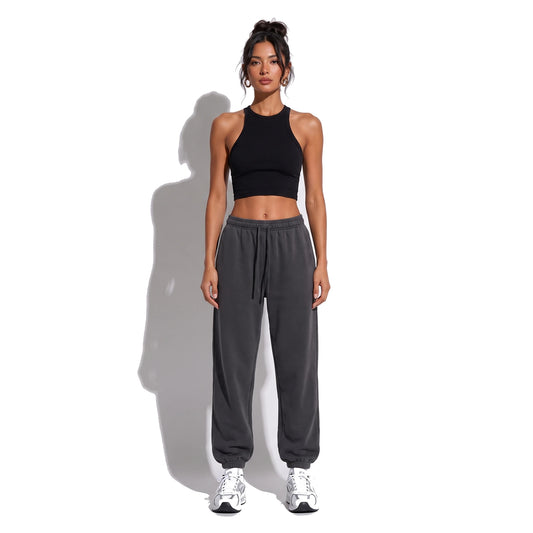 DRAWSTRING  Sweatpants — dark gray front