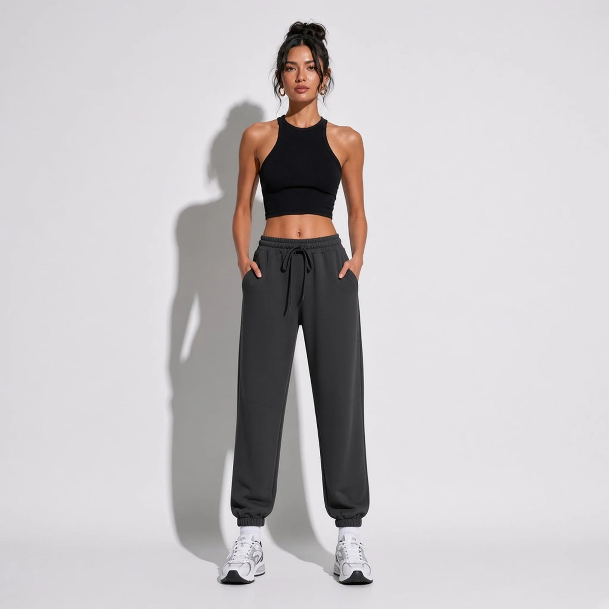 Joggers Pants — Dark Grey front