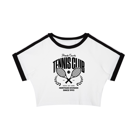 Tennis Court Crop T-Shirt