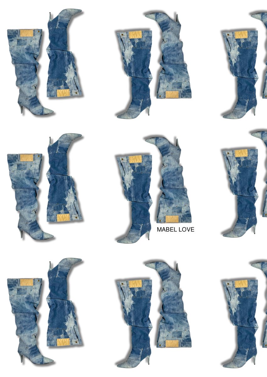 Denim Boots