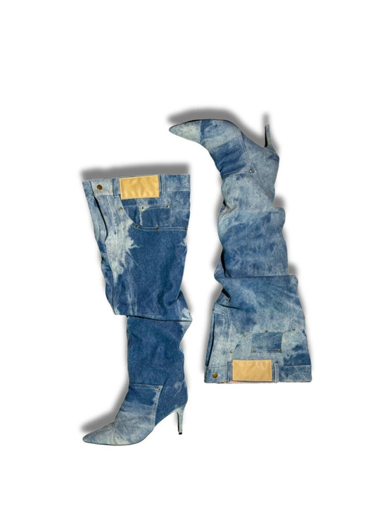 Denim Boots