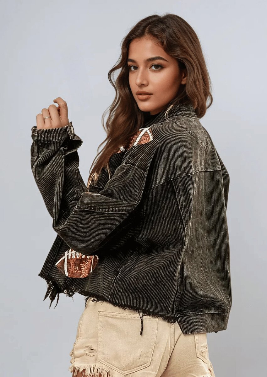 Denim Jacket Corduroy Collar