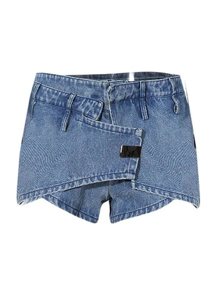 DENIM SHORT SET