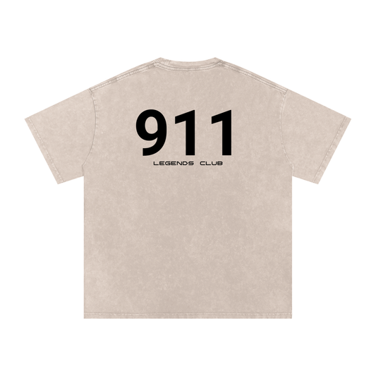Snow Washed Oversized Cotton T-Shirt - additional view 6