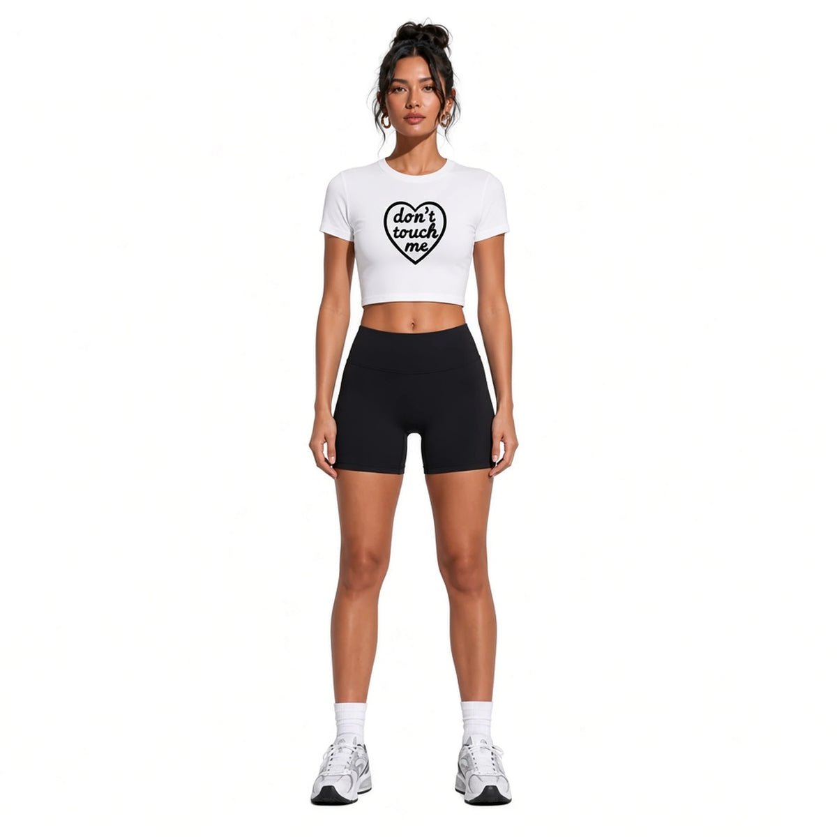 Don't Touch Me Baby Tee — front