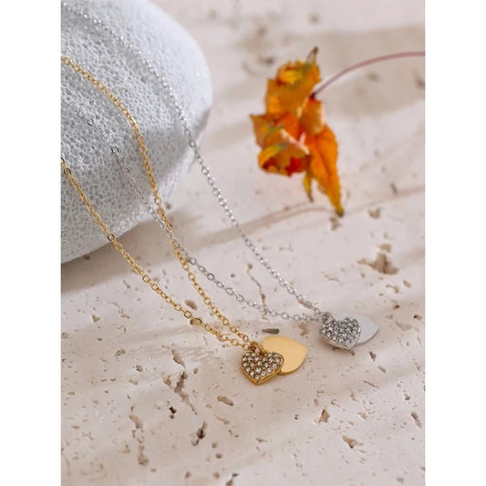 Double Heart Necklace