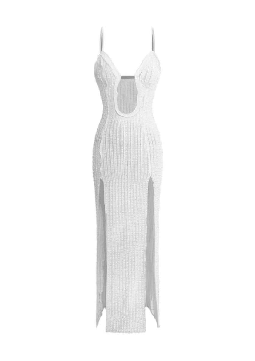 Double Slit Maxi Dress | Ribbed Summer Bodycon - Mabel Love Co. Double Slit Maxi Dress | Ribbed Summer Bodycon - Mabel Love Co.