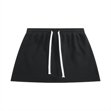 Drawstring Mini Skirt