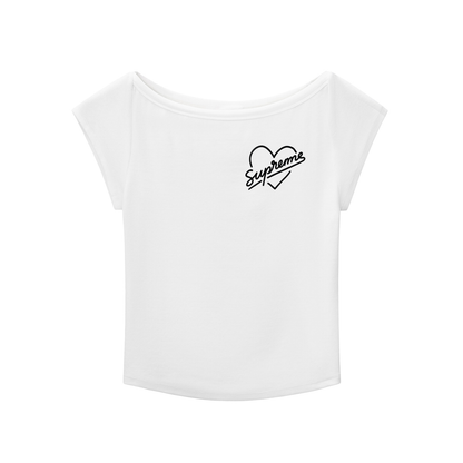 Supreme Sage Cotton Blend Crop T-Shirt