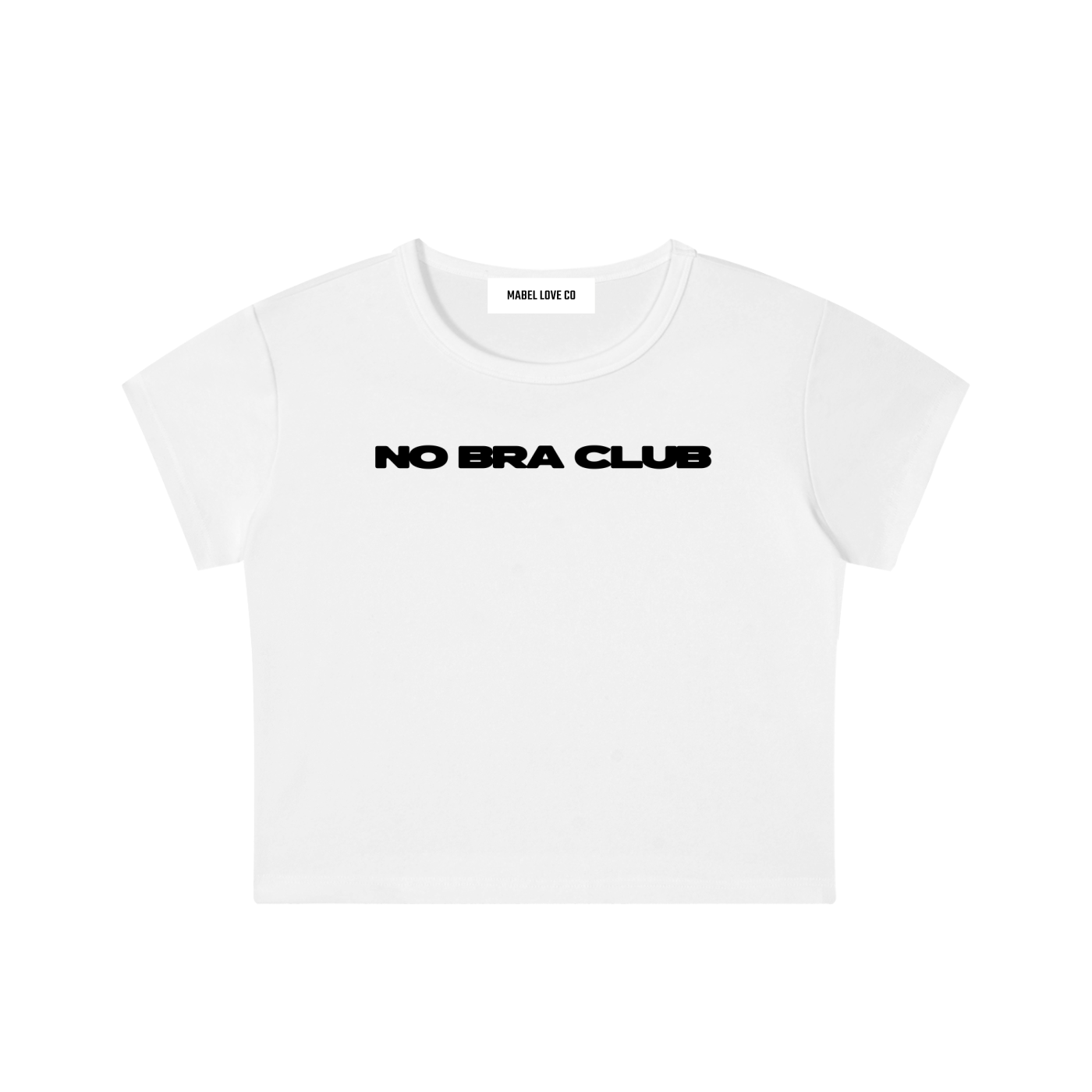 no bra club Snow Washed Crop Top