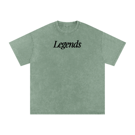 Snow Washed Oversized Cotton T-Shirt - lifestyle photo