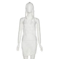 Hooded Sleeveless Tassel Mini Dress