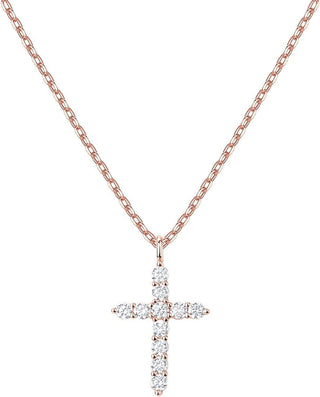 Elegant Gold Plated Cross Necklace