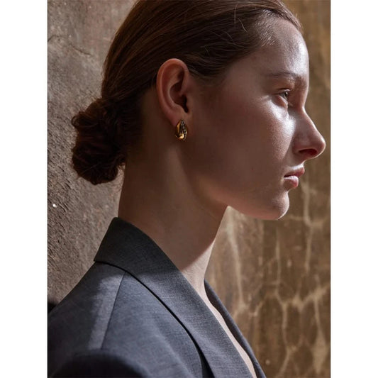 Elegant Water Drop Stud Earrings - Sparkle Style