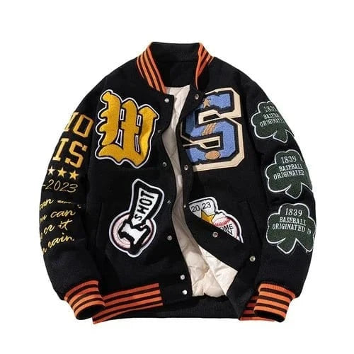 Embroidery Varsity Jacket