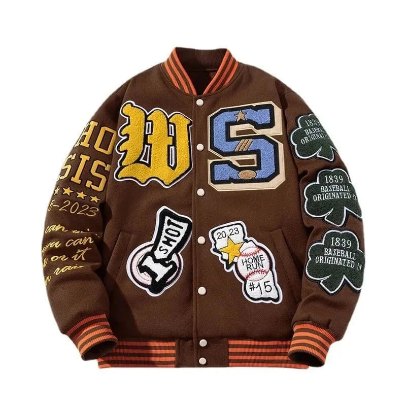 Embroidery Varsity Jacket