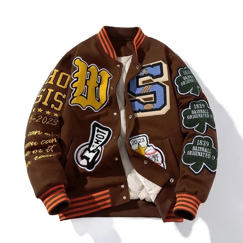 Embroidery Varsity Jacket