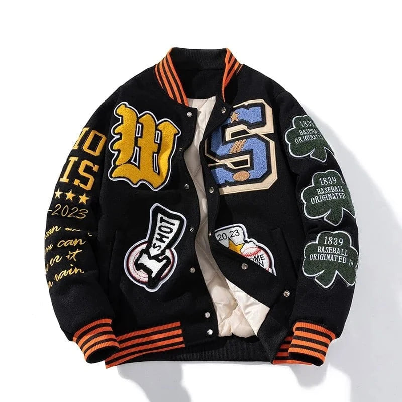 Embroidery Varsity Jacket