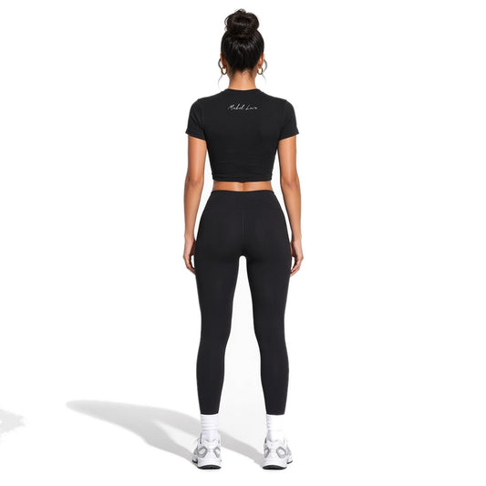 Essential Slim Fit Mock Neck T-Shirt — back