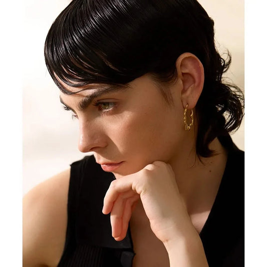 Silver Eternal Swirls Earrings