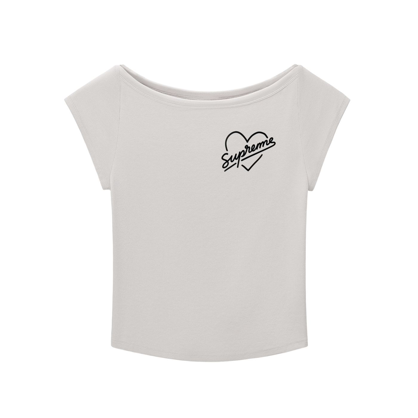 Supreme Sage Cotton Blend Crop T-Shirt