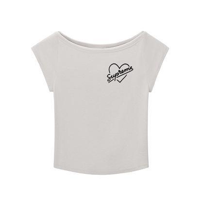 Supreme Sage Cotton Blend Crop T-Shirt