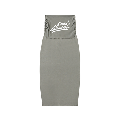 Bold Boho Indigo Washed Bodycon Maxi Skirt