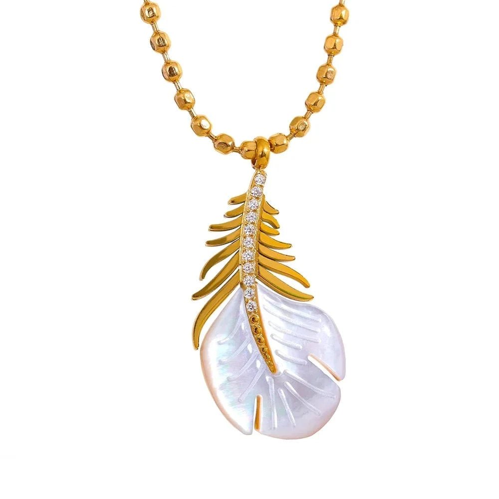 Feather Pendant Necklace