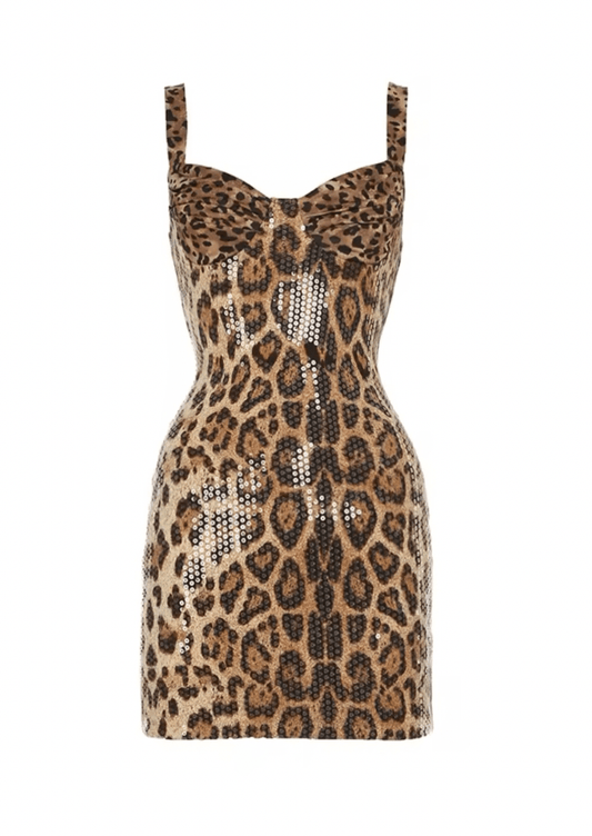 Feline Finesse Mini Dress