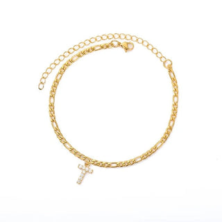 Figarro Anklet with Initial - Mabel Love Co - ANKLET