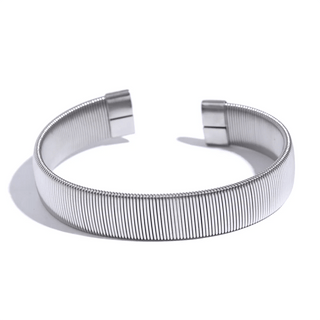 Fine Lines Open Bangle Bracelets - Mabel Love Co - Bangle Bracelet