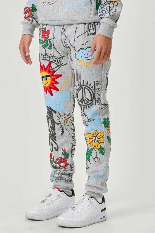 ALL OVER GRAPHIC JOGGER, 