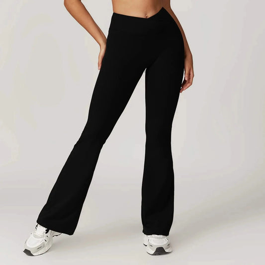 Black Flared Yoga Leggings