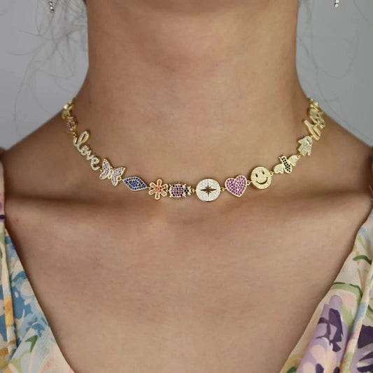 Flower Charm Necklace