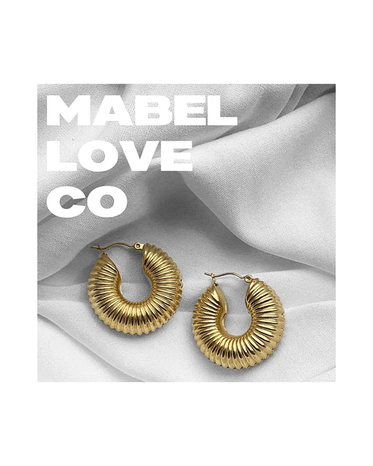 Statement Chunky Hoop Earrings — front