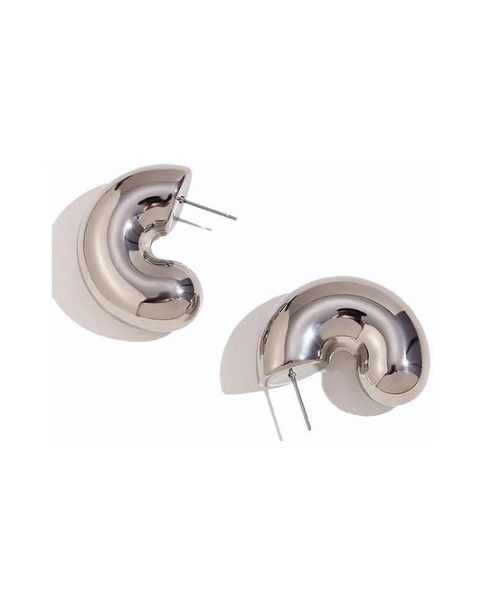 Hypoallergenic Gold and Silver Hoops — gold front