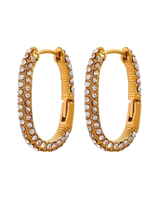 Cubic Zirconia Earrings — front