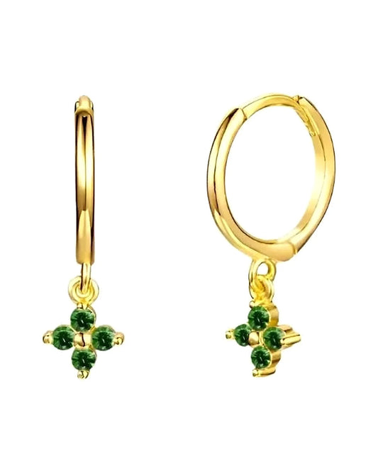 925 Clover Earrings — front