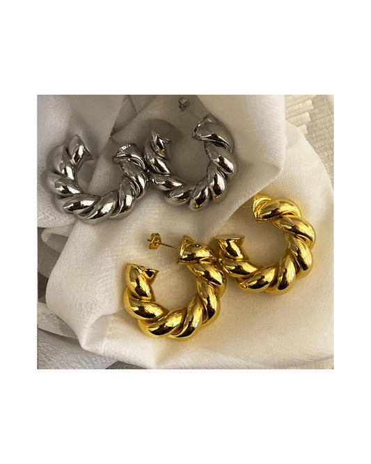 Spiraled Chic Earrings — front