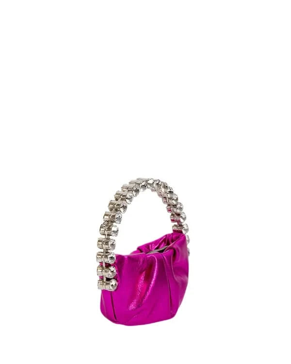 Rhinestone Handle Mini Handbag