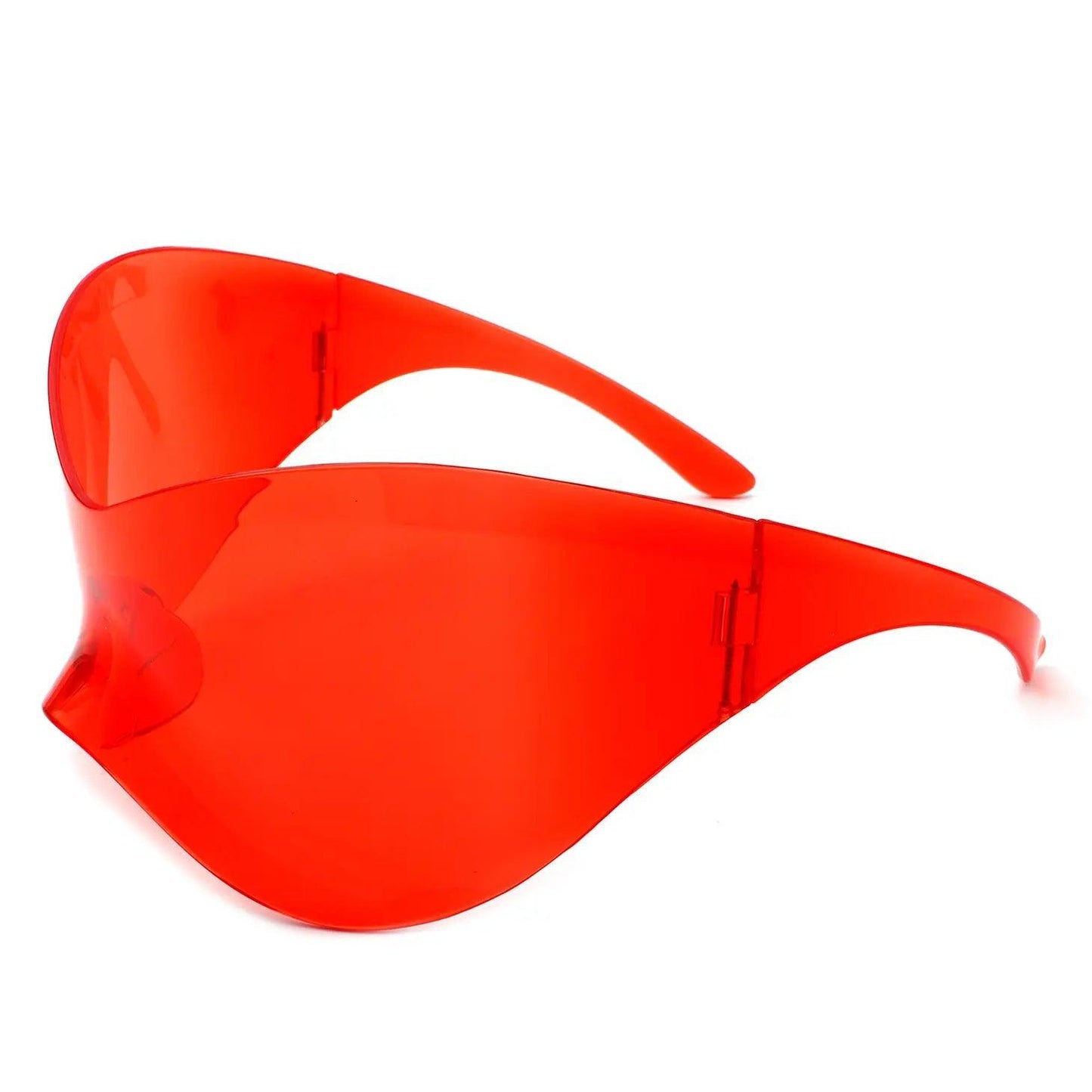 Futuristic Oversized Rimless Sunglasses