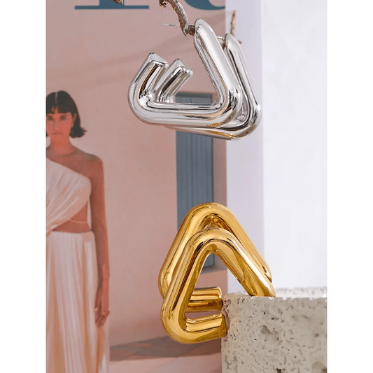 Geometric Hoop Earrings