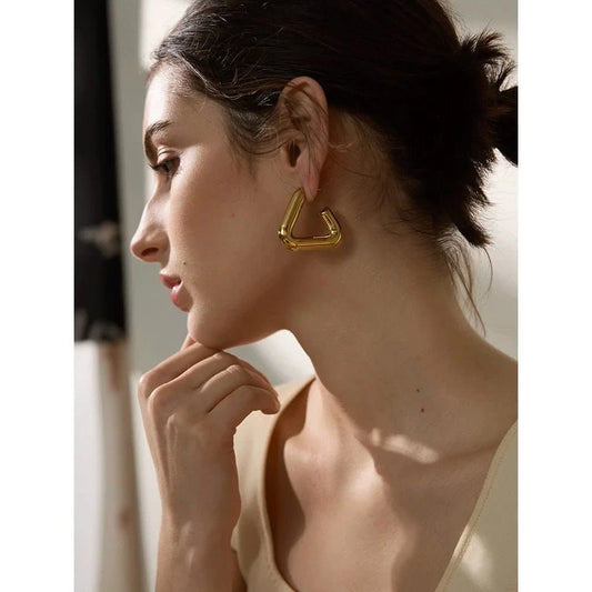 Geometric Hoop Earrings